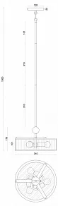 Светильник на штанге Favourite Radiales 3099-3P