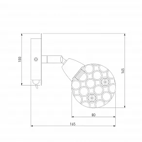 Бра Eurosvet Mirage 20042/1 золото