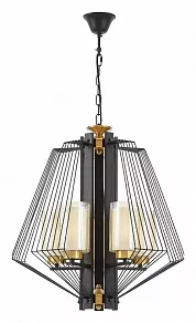 Подвесная люстра LUMINA DECO Canti LDP 1244-5 BK+MD