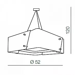 Подвесной светильник Azzardo Square 52 AZ0588