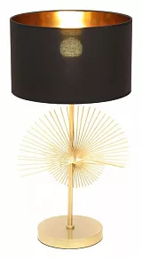 Настольная лампа декоративная LUMINA DECO Fabi LDT 5534 GD+BK