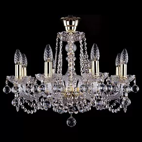 Подвесная люстра Bohemia Ivele Crystal 1402 1402/8/195/G/Balls/Tube