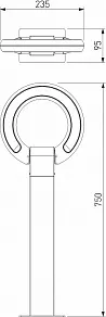 Наземный низкий светильник Elektrostandard NAVI 35164/F