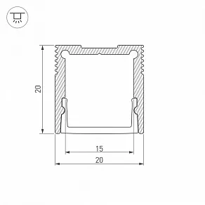 Профиль накладной Arlight SL-SLIM 036038