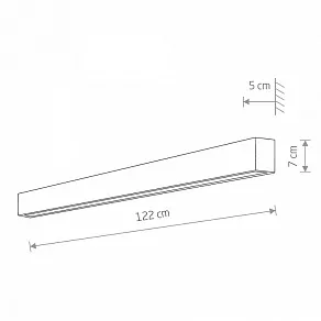 Накладной светильник Nowodvorski Straight Wall LED L 7560