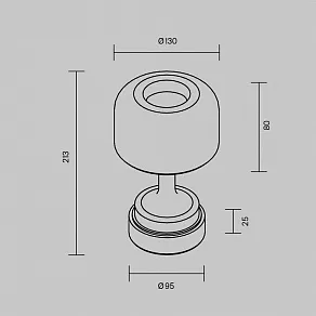 Настольная лампа декоративная Maytoni Spirito MOD286RL-L3B3K
