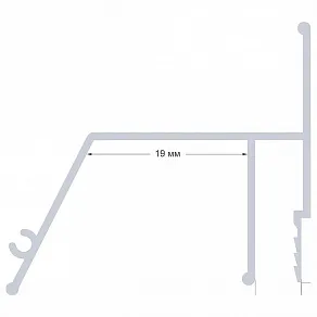 Профиль для контурной подсветки натяжного потолка Apeyron Electrics  08-60