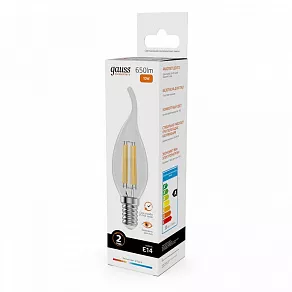 Лампа светодиодная Gauss Filament Elementary E14 10Вт 2700K 42110