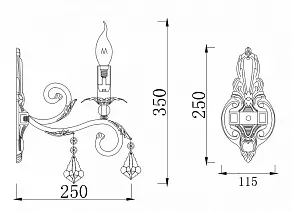 Бра Maytoni Templiers H105-01-W