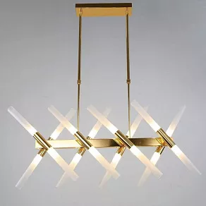 Люстра на штанге LUMINA DECO Alford LDP 6036-16 GD