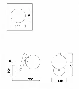 Бра Freya Paolina FR5011WL-01B