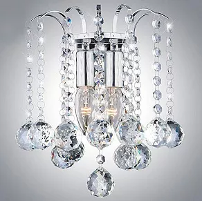 Накладной светильник Eurosvet Ostiniya 3299/2 хром/прозрачный хрусталь Strotskis