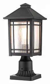 Наземный низкий светильник Quoizel Cedar Point QZ-CEDAR-POINT3-M-BK