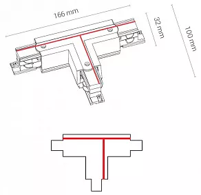 Соединитель T-образный для треков Nowodvorski Ctls Power 8244