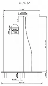 Подвесная люстра Moderli Sofina V11788-6P