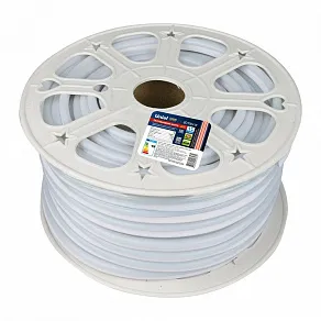 Лента светодиодная Uniel ULS-N21-2835 ULS-N21-2835-120LED/m-8mm-IP67-220V-8W/m-50M-RED бобина