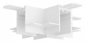 Соединитель X-образный для треков Denkirs SMART HIDE TR2114-WH