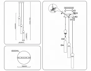 Подвесной светильник Ambrella Light LH LH53257