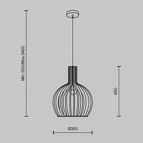 Подвесной светильник Maytoni Roots MOD194PL-01W