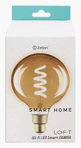 Лампа светодиодная с управлением через Wi-Fi Zetton Smart Wi-Fi Bulb E27 4Вт 2700K ZTSHLBLWWE272RU