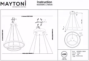 Подвесной светильник Maytoni Rim MOD058PL-L74BS3K