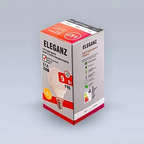 Лампа светодиодная Eleganz  E14 9Вт 4500K EL-0082