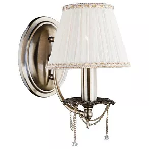 Бра Eurosvet 3645 3645/1 античная бронза/прозрачный хрусталь  Strotskis