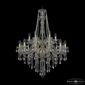 Подвесная люстра Bohemia Ivele Crystal 1415 1415/12+6/300/h-112/2d G