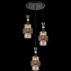 Подвесной светильник Reluce 03116 03116-0.9-03 BK+PATINA GOLD