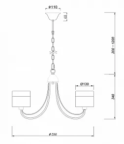 Подвесная люстра Freya Taisia FR5683PL-05CH