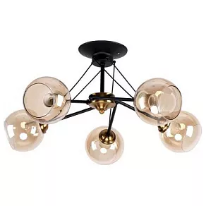 Потолочная люстра Imex 2840 MD.2840-5-S BK+CP
