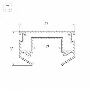 Профиль-держатель Arlight LGD-STRETCH-4TR 033090