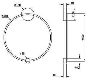 Накладной светильник Maytoni Halo MOD005WL-L35BSK