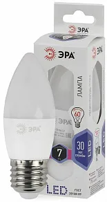 Лампа светодиодная Эра Стандарт E27 7Вт 6000K LED B35-7W-860-E27