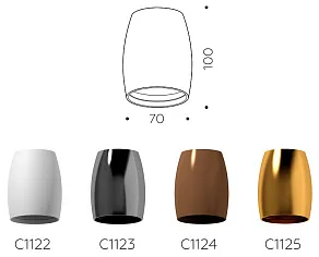 Накладной светильник Ambrella Light C C1125