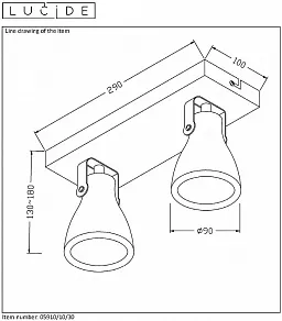 Спот Lucide Concri-Led 05910/10/30