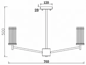 Люстра на штанге Freya Manisa FR5036PL-08N