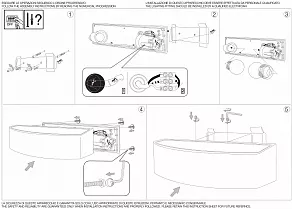 Накладной светильник Ideal Lux Andromeda ANDROMEDA AP2 GRIGIO
