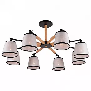 Люстра на штанге Imex 809 MD.0809-8-S BK+BR