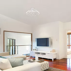 Потолочная люстра Eurosvet Begonia 90095/10 белый 100W