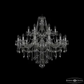 Подвесная люстра Bohemia Ivele Crystal 1415 1415/12+6/360/2d Ni