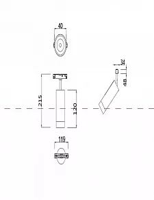 Светильник на штанге Maytoni Focus LED TR019-2-7W3K-W