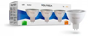 Лампа светодиодная Voltega  GU5.3 7Вт 2800K 7178