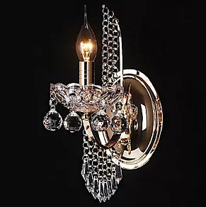 Бра Eurosvet 3320 3320/1 золото/прозрачный хрусталь Strotskis