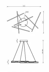 Подвесной светильник Maytoni Line MOD016PL-L75B4K