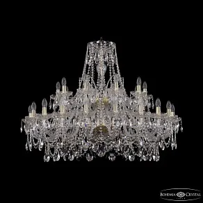 Подвесная люстра Bohemia Ivele Crystal 1411 1411/20+10/400/2d G