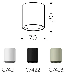 Накладной светильник Ambrella Light C C7423