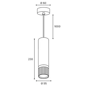 Подвесной светильник Wolta DUO WSL-GU10/P19BG