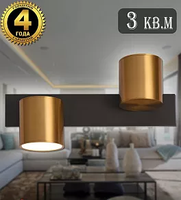Бра Natali Kovaltseva LOFT LED LED LAMPS 81129/1W BRASS BLACK