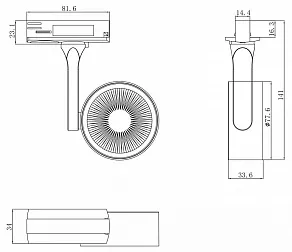Светильник на штанге Maytoni Track lamps 1 TR024-1-10W4K